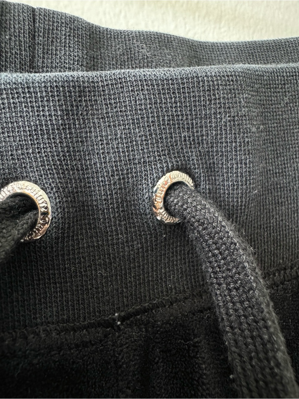 Juicy Couture Black Drawstring Joggers with Front and Back Pockets - size S - Picture 7 of 8